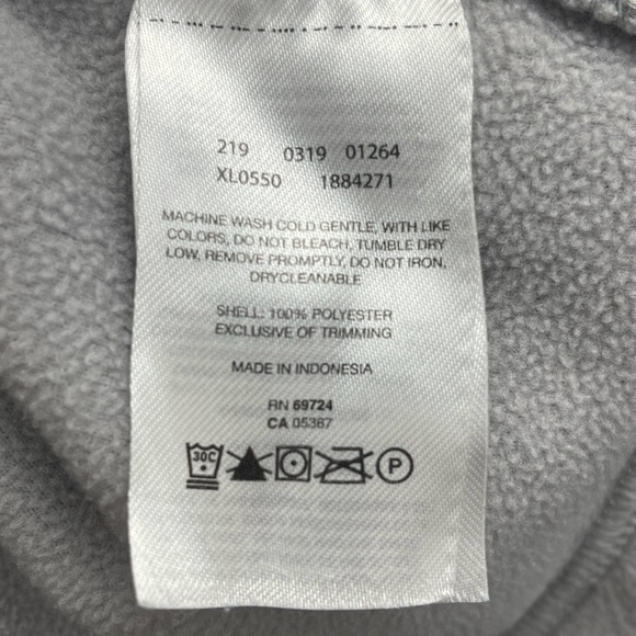 Columbia Long Sleeve 1/4 Zip Fleece Pullover in Gray/Black Size Large‎ Women's - Picture 4 of 4